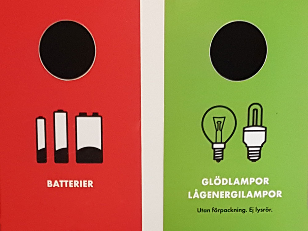 ICA Supermarket Ugglebo - Återvinn batterier, glödlampor och lågenergilampor